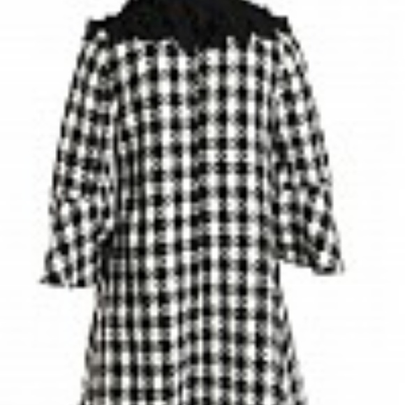 BELL SLEEVE HOUNDSTOOTH COAT - Picture 3 of 6